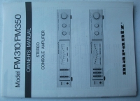 Bedienungsanleitung  Handbuch Owner`s Manual Marantz Verstrker PM 310 / PM 350