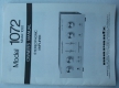 Bedienungsanleitung  Handbuch Owner`s Manual Marantz Verstrker 1072 / 1050